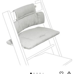 New In Box, Never Used - Tripp Trapp High Chair Classic Cushion Nordic Grey